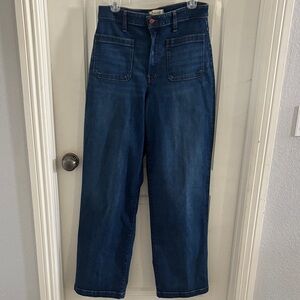 Madewell High Rise Dark Blue Jeans